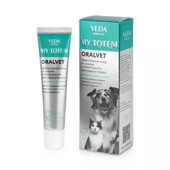Veda My Totem Oralvet для собак и кошек, гель для зубов и полости рта - 40 мл Россия 1 уп. х 1 шт. х 0.04 кг
