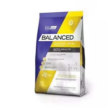 Vitalcan Balanced Cat PH Control сухой корм для кошек, при МКБ, с курицей - 2 кг супер премиум для взрослых с курицей для всех пород мешок Аргентина 1 уп. х 1 шт. х 2 кг