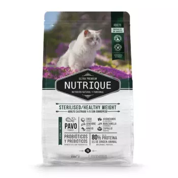 Vitalcan Nutrique Cat Adult Sterilised/Healthy Weight сухой корм для стерилизованных кошек, контроль веса, с индейкой - 350 г супер премиум для взрослых с индейкой для всех пород мешок Аргентина 1 уп. х 1 шт. х 0.35 кг