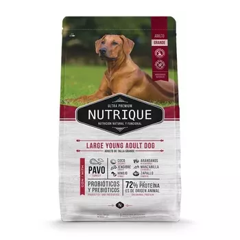 Vitalcan Nutrique Dog Adult сухой корм для собак крупных пород, с индейкой - 15 кг супер премиум для взрослых с индейкой породы крупного размера мешок Аргентина 1 уп. х 1 шт. х 15 кг