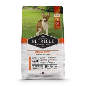 Vitalcan Nutrique Dog Puppy сухой корм для щенков средних пород, с индейкой - 1 кг супер премиум для щенков с индейкой породы среднего размера мешок Аргентина 1 уп. х 1 шт. х 1 кг