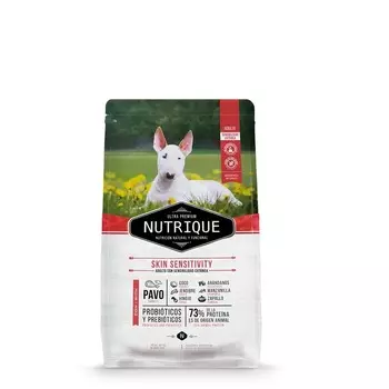 Vitalcan Nutrique Dog Skin Sensitivity сухой корм для собак с чувствительной кожей, с индейкой - 3 кг супер премиум для взрослых с индейкой для всех пород мешок Аргентина 1 уп. х 1 шт. х 3 кг