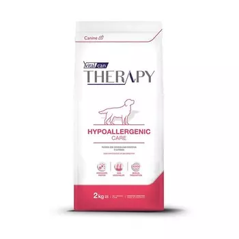Vitalcan Therapy Canine Hypoallergenic Care сухой корм для собак при аллергии, с рисом - 2 кг супер премиум для взрослых с рисом для всех пород мешок Аргентина 1 уп. х 1 шт. х 2 кг