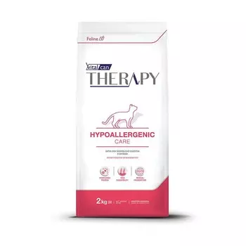 Vitalcan Therapy Feline Hypoallergenic Care сухой корм для кошек, при аллергии, с рисом супер премиум для взрослых с рисом для всех пород мешок Аргентина 1 уп. х 1 шт. х 2 кг