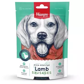 Wanpy Dog лакомство для собак, сосиски из мяса ягненка - 100 г для взрослых с ягненком Китай 1 уп. х 1 шт. х 0.1 кг