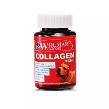 Wolmar Collagen MCHC Витамины для опорно-двигательного аппарата - 180 таб ветеринарный Россия 1 уп. х 1 шт. х 0.12 кг