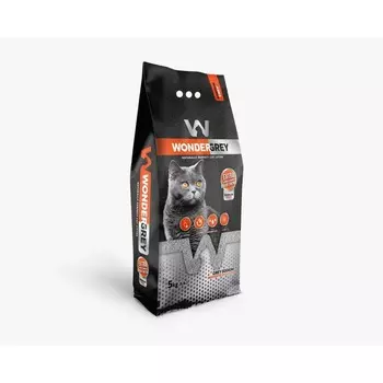 Wonder White Grey Natural наполнитель для кошек натриевый комкующийся без ароматизатора - 5 кг домашнее содержание для всех возрастов мешок Турция 1 уп. х 1 шт. х 5 кг