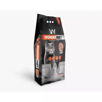 Wonder White Grey Natural наполнитель для кошек натриевый комкующийся без ароматизатора - 10 кг домашнее содержание для всех возрастов мешок Турция 1 уп. х 1 шт. х 10 кг