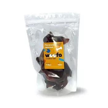 Woofa лакомство для собак, свиные пятачки - 100 г повседневный супер премиум для всех возрастов с говядиной Россия 1 уп. х 1 шт. х 0.1 кг
