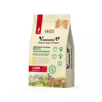 Yummy Linea сухой корм для котят, беременных кормящих кошек, с ягненком - 0.4 кг супер премиум для котят с ягненком для всех пород мешок Россия 1 уп. х 1 шт. х 0.4 кг