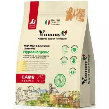 Yummy Linea сухой корм для щенков мелких и миниатюрных пород, с ягненком - 8 кг супер премиум для щенков с ягненком породы мелкого размера мешок Россия 1 уп. х 1 шт. х 8 кг