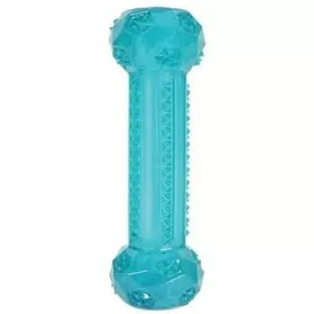 Zolux Игрушка хрустящая палочка с пищалкой из ТПР для собак, 15 см, бирюзовая породы мелкого размера 1 уп. х 1 шт. х 0.1 кг