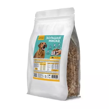 Зоогурман Большая миска полнорационный сухой корм для собак, с птицей - 2,5 кг повседневный эконом для взрослых с птицей для всех пород мешок Российский корм 1 уп. х 1 шт. х 2.5 кг