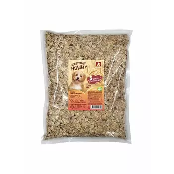 Зоогурман каша для собак, быстрого приготовления, 5 злаков с потрошками - 1 кг повседневный эконом для взрослых с рожью для всех пород мешок Российский корм 1 уп. х 1 шт. х 1 кг