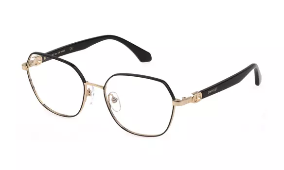 TWINSET W010 SH.ROSE GOLD W/BLACK