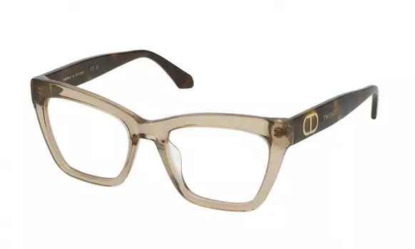 TWINSET W013 SHINY TRANSP.BROWN