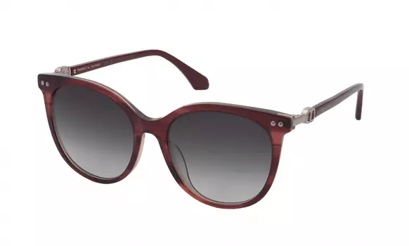 TWINSET W024 SHINY STRIPED RED+PINK