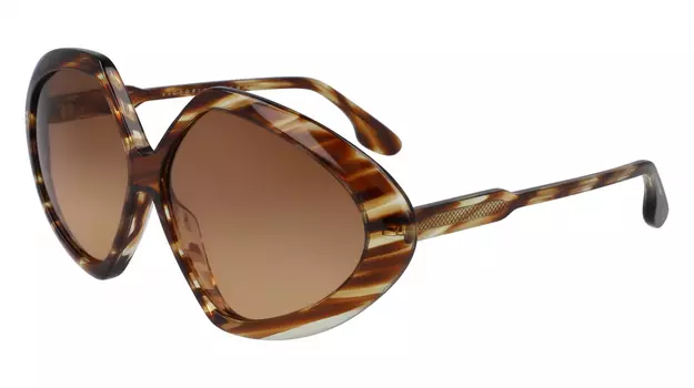 VICTORIA BECKHAM 614S STRIPED HAVANA