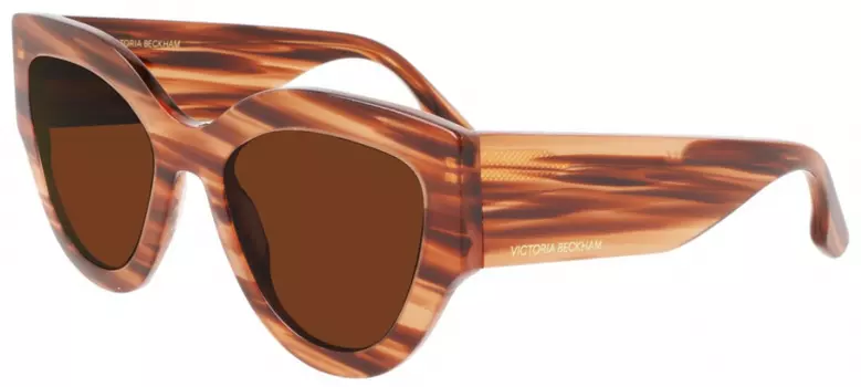 VICTORIA BECKHAM 628S STRIPED BROWN