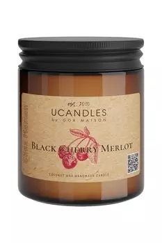 Аромасвеча в банке Black Cherry Merlot, 200 гр UCANDLES