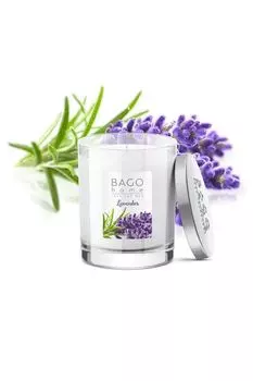 Ароматическая свеча в стекле Лаванда 132 гр BAGO home