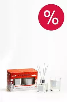 Ароматический набор из диффузора и свечи Вечер у камина BAGO home