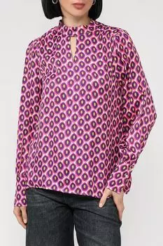 Атласная блуза с принтом More&More