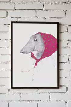 Авторский постер Ready to go pink в раме Gallery 5