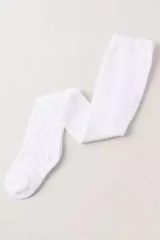 Ажурные колготки с узором сердечки Estyle