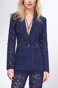 Ажурный жакет из хлопка с вискозой Paola Ray