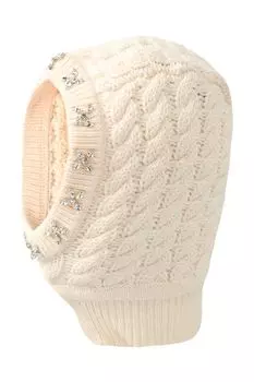 Балаклава из смесовой шерсти с декором BELUCCI