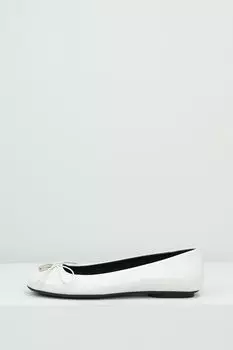 Балетки кожаные с декором Furla