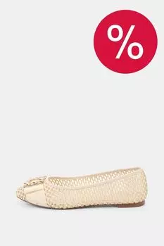 Балетки плетеные с декором Abricot