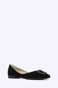 Балетки велюровые с пряжкой VITACCI