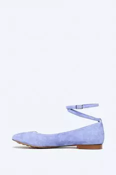 Балетки велюровые с ремешком VITACCI