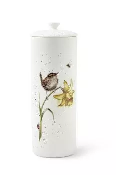 Банка для хранения с крышкой Забавная фауна Крапивник Royal Worcester