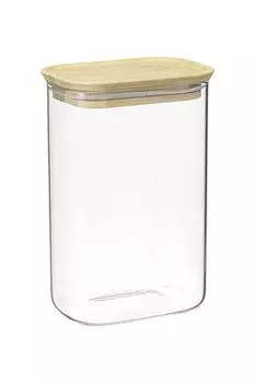 Банка для хранения стеклянная Glass Bamboo, 1,3 л Smart Solutions