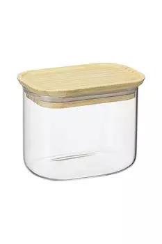 Банка для хранения стеклянная Glass Bamboo, 600 мл Smart Solutions