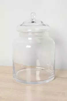 Банка с крышкой стеклянная EDG