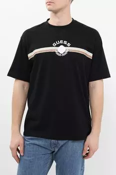 Футболка хлопковая с логотипом Guess