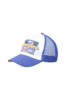 Бейсболка хлопковая с сетчатыми вставками и принтом OVS