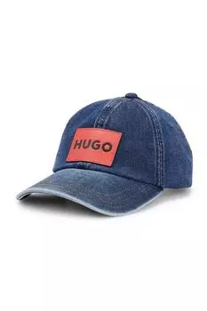 Бейсболка из денима с логотипом HUGO