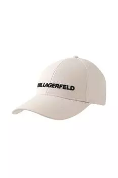 Бейсболка хлопковая с логотипом Karl Lagerfeld