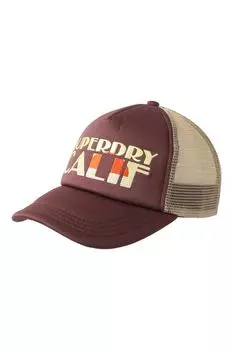 Бейсболка комбинированная с принтом Superdry