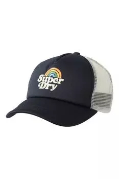 Бейсболка с сетчатыми вставками и логотипом бренда Superdry