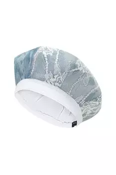 Берет хлопковый с принтом и кружевом Hatparad