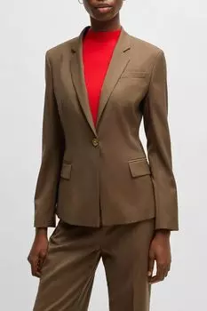 Блейзер шерстяной приталенный BOSS