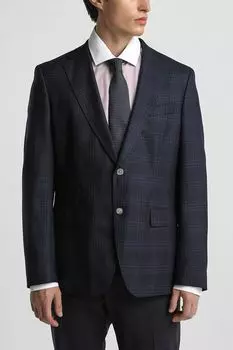 Блейзер шерстяной в клетку BOSS