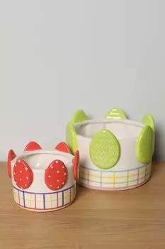 Набор из 2 декоративных керамических блюд EDG