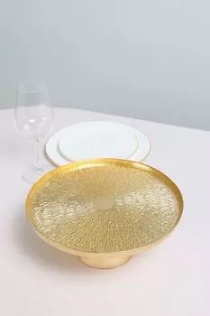 Блюдо для торта на ножке стеклянное COINCASA